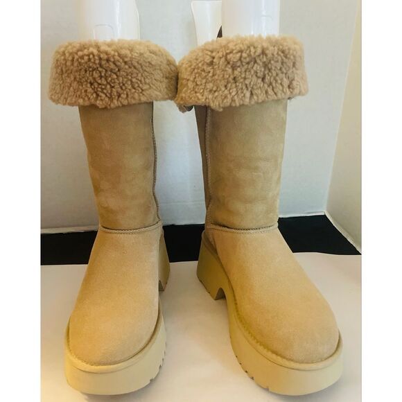 UGG CLASSIC NEW HEIGHTS CUFFABLE CHESTNUT TALL SUEDE WOMEN'S BOOTS SIZE US 9 NWT - Picture 13 of 13